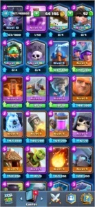 VENDO CONTA NV 11 DE CLASH ROYALE, QUASE TODAS AS CARTAS