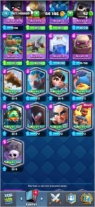 VENDO CONTA NV 11 DE CLASH ROYALE, QUASE TODAS AS CARTAS
