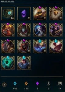 Conta LOL - Ouro 1 [Duo/solo MMR ALTO] Platina 5 [Flex] - League of Legends
