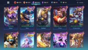Conta Mobile Legends 380 Skins | 2 Lendárias