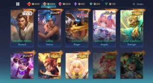 Conta Mobile Legends 380 Skins | 2 Lendárias