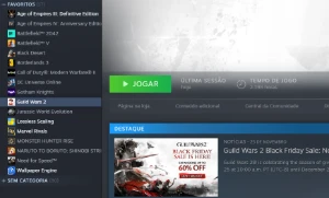 conta guild wars 2 steam + jogos