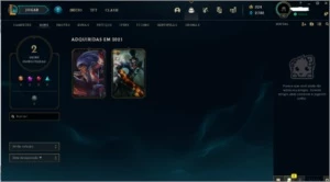 Conta league Of Legends / Platina IV LOL