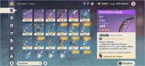 Vendo Conta Top C/ Venti AR 28/ Personagens LVL 50 - Genshin Impact