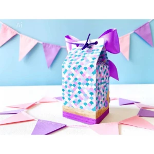 Kit Caixinhas Milk Sereia Personalizadas - Artesanato e Personalizados