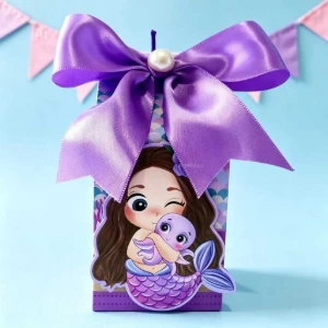 Kit Caixinhas Milk Sereia Personalizadas - Artesanato e Personalizados