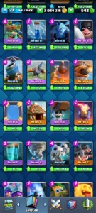 Conta Clash Royale lvl 27 com 2 milhão de ouro
