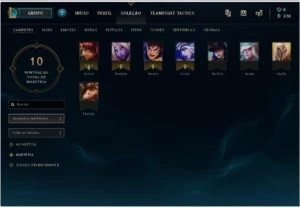 lvl 10 8 champ 3 skins - League of Legends LOL