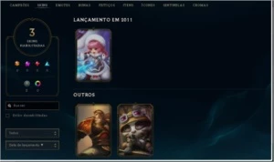lvl 10 8 champ 3 skins - League of Legends LOL
