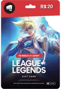 GIFD CARD LEAGUE OF LEGENDS 480 RIOT POINTS LOL