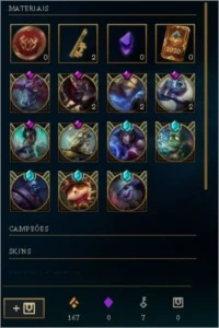 Conta LOL Platina I Todos Champions 126 Skins LOR Tds cartas - League of Legends