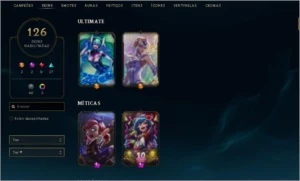 Conta LOL Platina I Todos Champions 126 Skins LOR Tds cartas - League of Legends