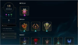 Conta LOL Platina I Todos Champions 126 Skins LOR Tds cartas - League of Legends