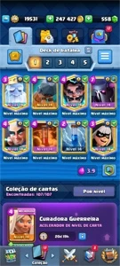 conta  com 20 cartas full - Clash Royale