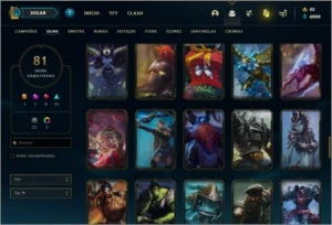 Conta prata 1 com 81 skins e 140 champs - League of Legends LOL