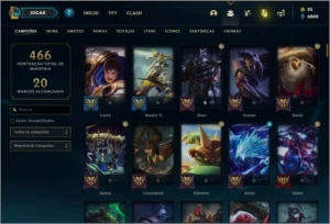 Conta prata 1 com 81 skins e 140 champs - League of Legends LOL