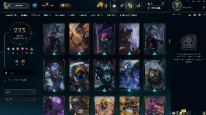 Conta LoL Nivel 642. Platina 3, Diamante 2 TFT, 223 Skins - League of Legends
