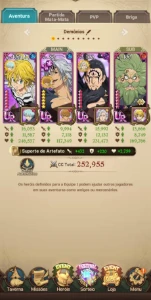 Conta 7ds Escanor indomável 6/6 e muito mais - Seven Deadly Sins