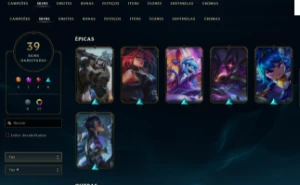 conta handlvl lvl 82 33 skins vender rapido - League of Legends LOL