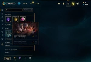 Conta ouro 4 com 26 Champs e 4 Skins + 1 Fragmento - League of Legends LOL