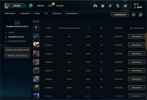 Conta ouro 4 com 26 Champs e 4 Skins + 1 Fragmento - League of Legends LOL