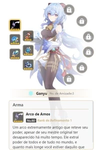 CONTA GENSHIN AR 55⭐9 LENDÁRIOS⭐3 ARMAS 5⭐GANYU+AMOS,EULA+A5 - Genshin Impact