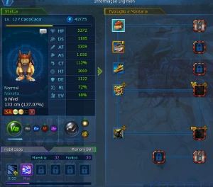 LADMO Conta mid game sever omegamon - Digimon Masters Online