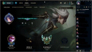 CONTA LEAGUE OF LEGENDS PLATINA 2 LOL