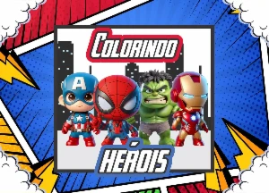 Arquivo Digital Livro de colorir Heróis – PDF - eBooks