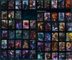 CONTA SEM BORDA MMR INTACTO 134 CAMPEÕES + 244 SKINS - League of Legends LOL