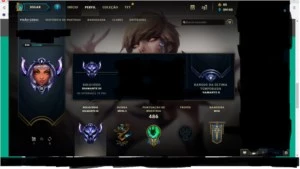 Conta lol diamante 3 faltando apenas 11 champs 58 skins - League of Legends