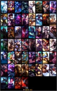Conta lol diamante 3 faltando apenas 11 champs 58 skins - League of Legends