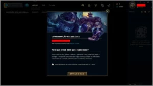 Conta platina 4- Email não confirmado - League of Legends LOL