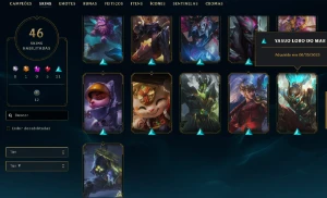 Conta League Of Legends Nivel 126 Com 46 Skin LOL