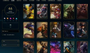 Conta League Of Legends Nivel 126 Com 46 Skin LOL