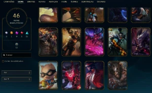 Conta League Of Legends Nivel 126 Com 46 Skin LOL