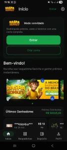 Sistema de Raspadinhas Digitais + Aplicativo Android e iOS C - Serviços Digitais