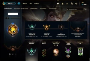 Conta platina 3 com 100 champs e 32 skins - League of Legends LOL