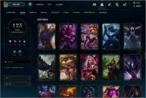 CONTA LEAGUE OF LEGENDS EX DIAMOND MUITAS SKINS E BARATA !! LOL