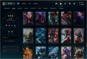 CONTA LEAGUE OF LEGENDS EX DIAMOND MUITAS SKINS E BARATA !! LOL