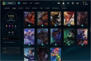 CONTA LEAGUE OF LEGENDS EX DIAMOND MUITAS SKINS E BARATA !! LOL