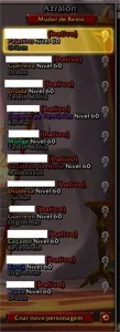CONTA BNET AZRALON COM 16 LVL 60 - WOW - Blizzard