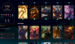 Conta Prata 3 - 128 skins - League of Legends LOL