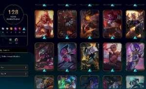 Conta Prata 3 - 128 skins - League of Legends LOL