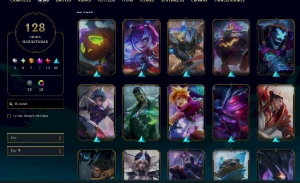 Conta Prata 3 - 128 skins - League of Legends LOL