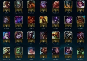 Conta LoL - 64 champs/27 skins - Ouro3 (SoloQ)/Ouro2 (Flex) - League of Legends