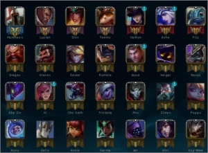 Conta LoL - 64 champs/27 skins - Ouro3 (SoloQ)/Ouro2 (Flex) - League of Legends