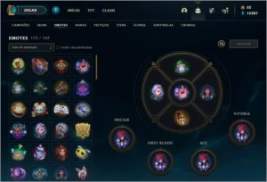 Vendo conta no LOL com 167 skins, todos os champs e 15k EA - League of Legends