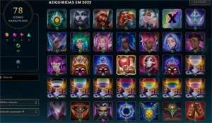 Conta de lol mestre 164pdl 63% de winrate - League of Legends