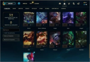 Conta DIAMANTE 1 com 75 PDL, 36 champs e 3 skins - League of Legends LOL
